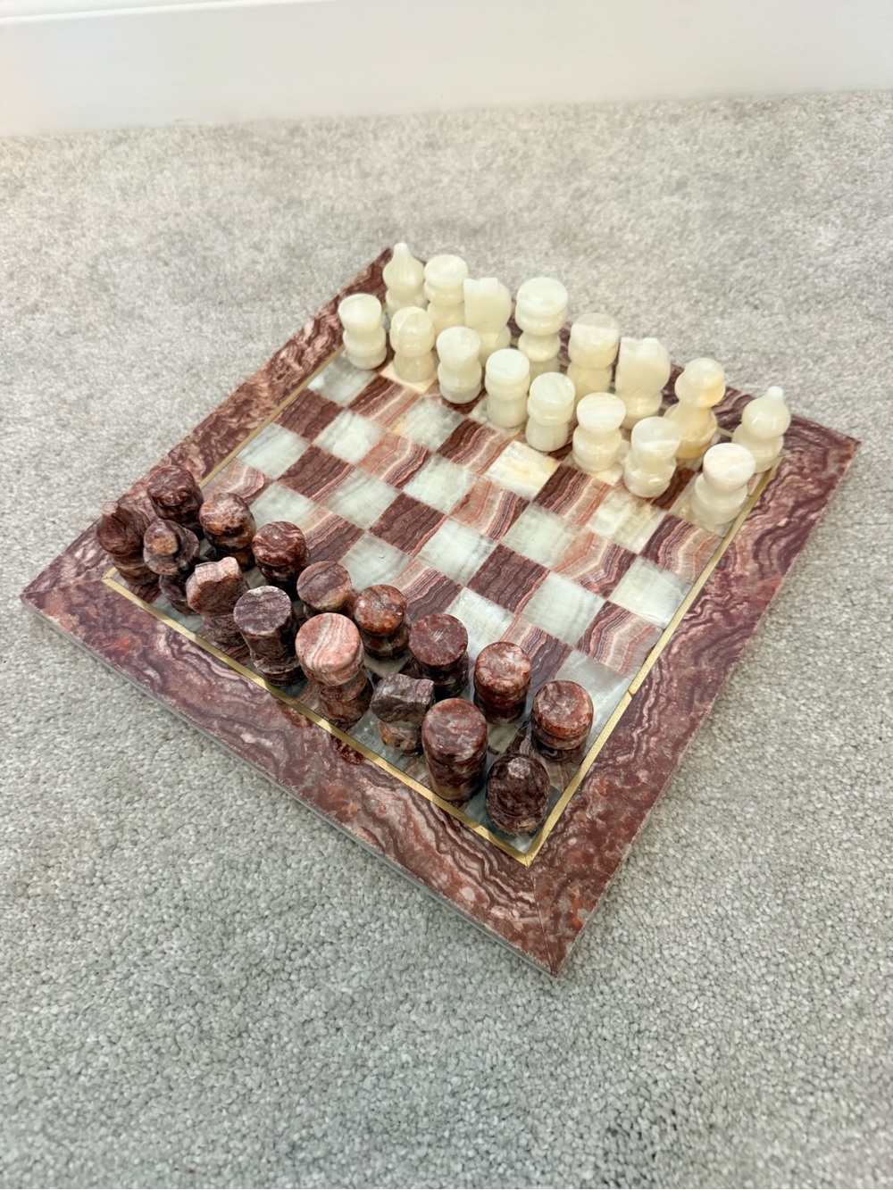 Onyx chess set from turkey
